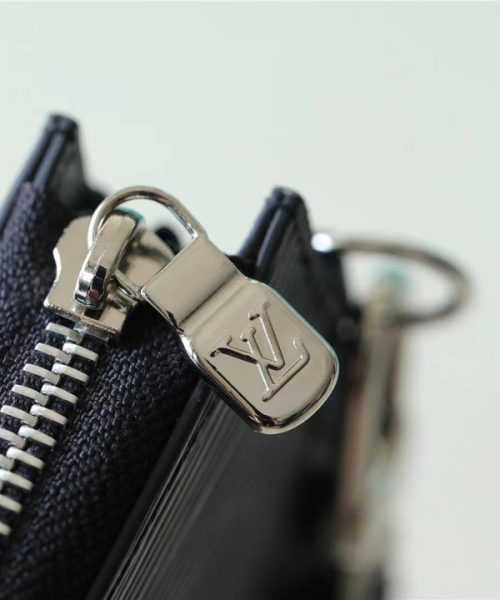1:1 Replica Louis Vuitton Zippy Dragonne Epi Black For Women, Women's Wallets 4.3in/11cm LV M81325