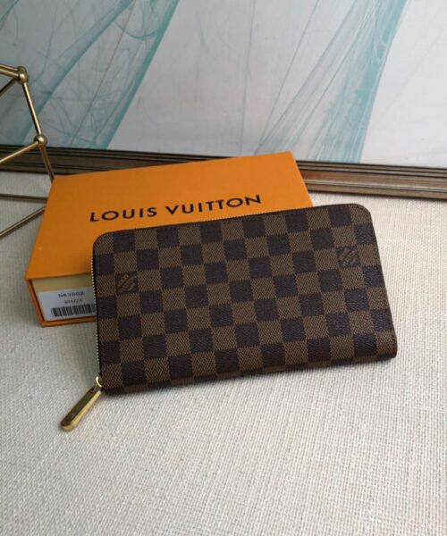Louis Vuitton Zippy Wallet Canvas Brown For Women, Women's Wallet 7.6in/19.5cm LV N60046