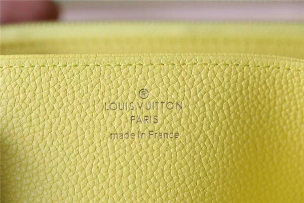 Louis Vuitton Zippy Wallet In Monogram Empreinte Lemon Curd Yellow For Women 20cm LV M81427