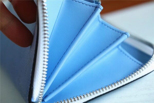 Louis Vuitton Zippy Wallet Mahina Gradient Blue For Women, Women's Wallets 7.7in/19.5cm LV M80494 