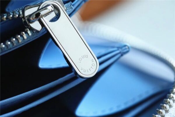 Louis Vuitton Zippy Wallet Mahina Gradient Blue For Women, Women's Wallets 7.7in/19.5cm LV M80494 