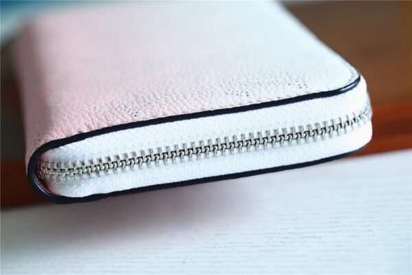 Louis Vuitton Zippy Wallet Mahina Gradient Pink For Women, Women's Wallets 7.7in/19.5cm LV