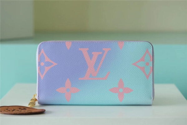 Louis Vuitton Zippy Wallet Monogram Canvas Sunrise Pastel For Women, Women's Wallets 7.7n/19.5cm LV M81340