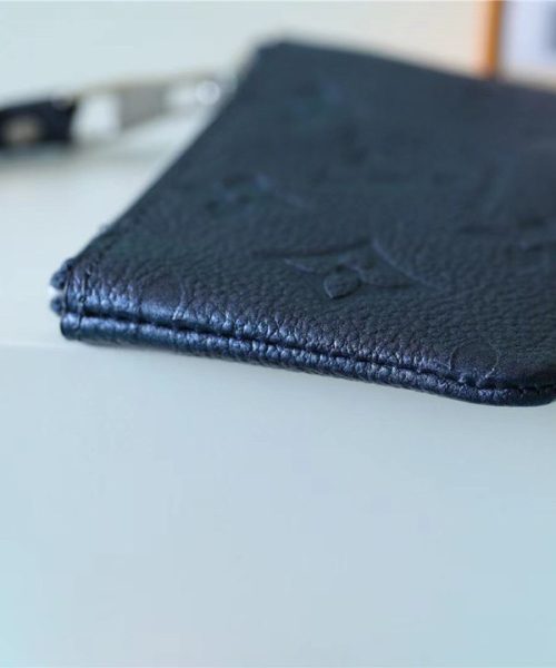 1:1 Replica Louis Vuitton Zippy Wallet Monogram Empreinte Black For Women, Women's Wallets 7.9in/20cm LV 