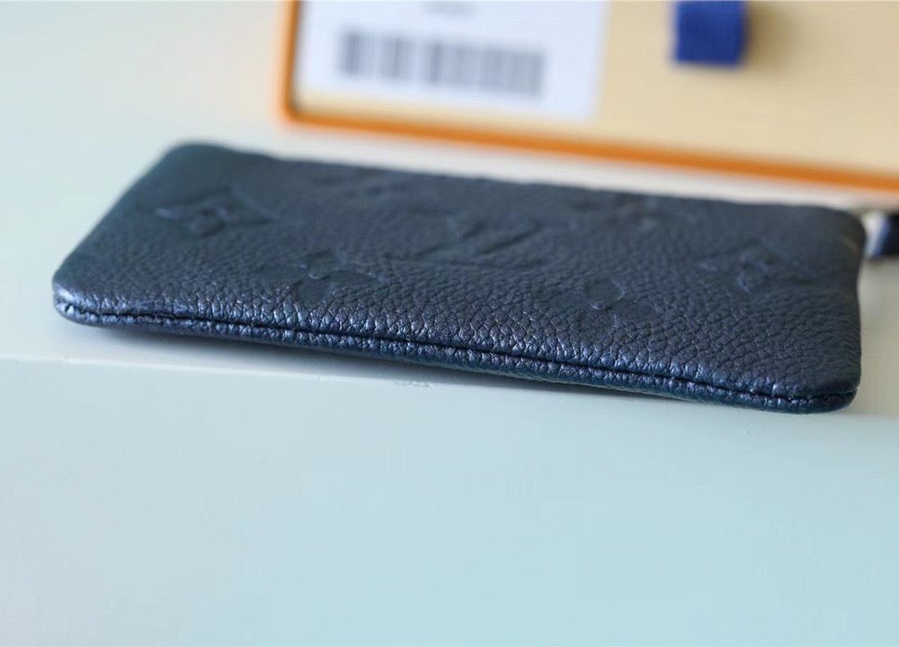 1:1 Replica Louis Vuitton Zippy Wallet Monogram Empreinte Black For Women, Women's Wallets 7.9in/20cm LV