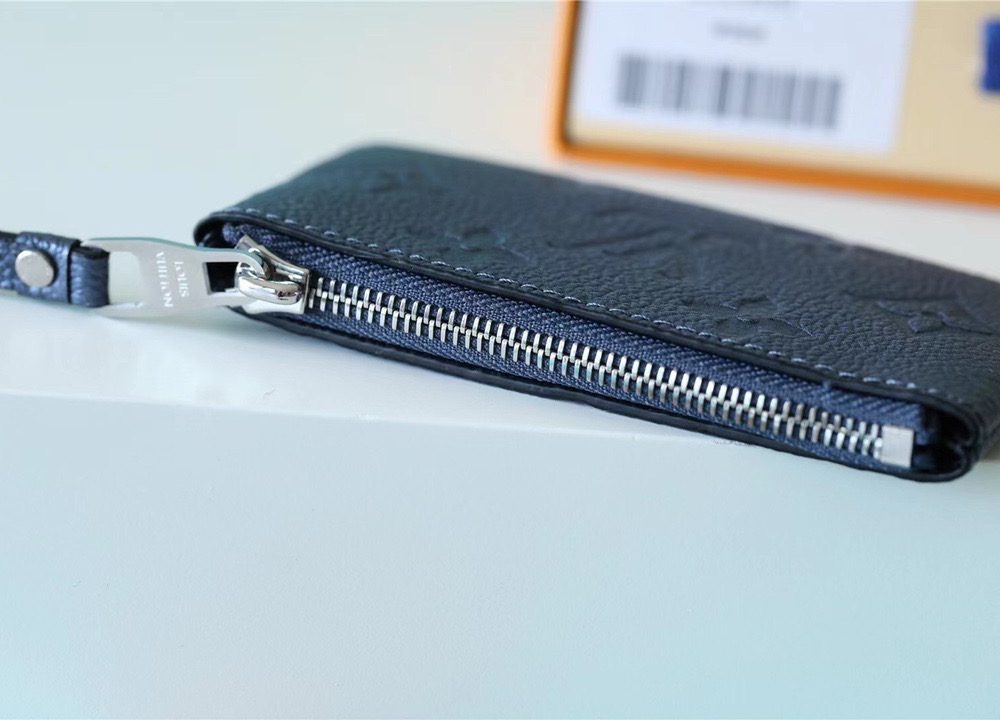 1:1 Replica Louis Vuitton Zippy Wallet Monogram Empreinte Black For Women, Women's Wallets 7.9in/20cm LV