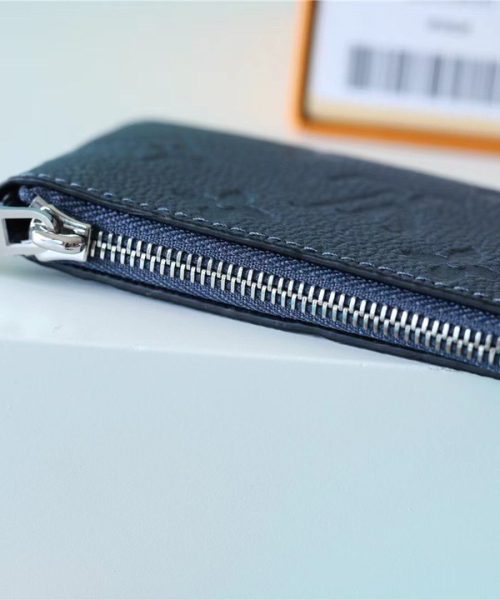 1:1 Replica Louis Vuitton Zippy Wallet Monogram Empreinte Black For Women, Women's Wallets 7.9in/20cm LV 