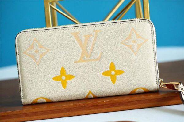 Louis Vuitton Zippy Wallet Monogram Empreinte By The Pool Cream For Women, Women's Wallets 7.7in/19.5cm LV M80402