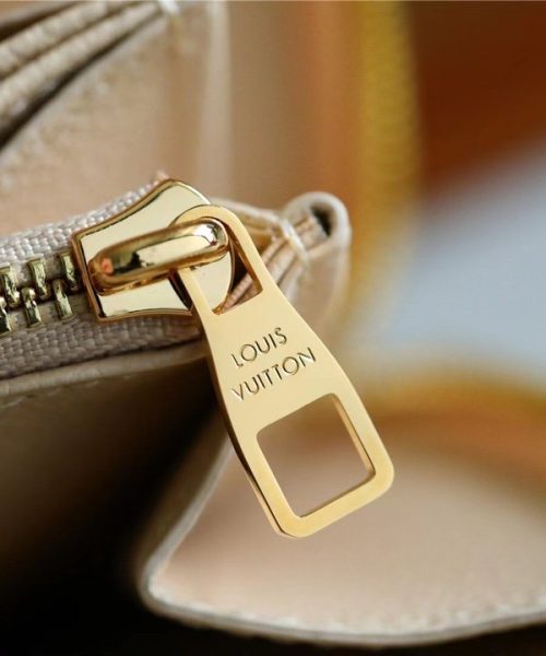 1:1 Replica Louis Vuitton Zippy Wallet Monogram Empreinte By The Pool Cream For Women, Women's Wallets 7.7in/19.5cm LV M80402
