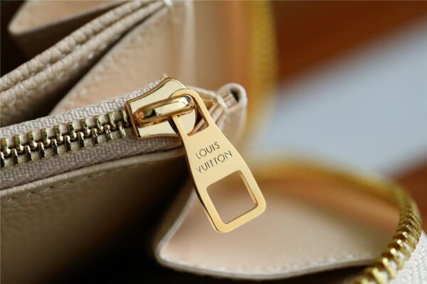 Louis Vuitton Zippy Wallet Monogram Empreinte By The Pool Cream For Women, Women's Wallets 7.7in/19.5cm LV M80402