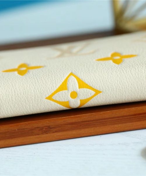 1:1 Replica Louis Vuitton Zippy Wallet Monogram Empreinte By The Pool Cream For Women, Women's Wallets 7.7in/19.5cm LV M80402