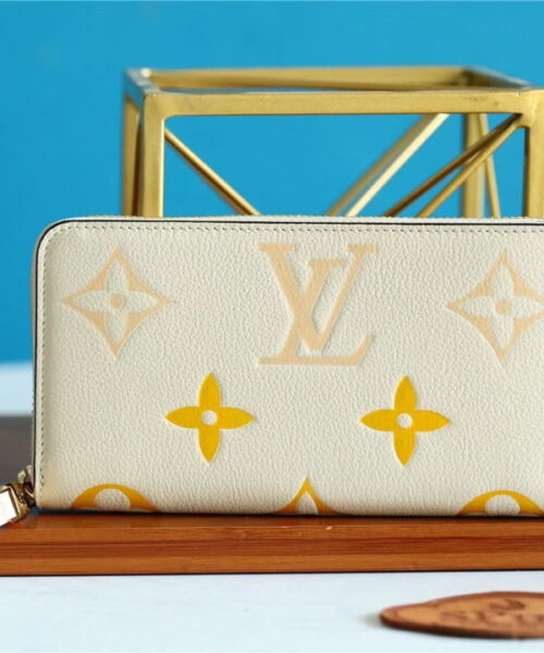 Louis Vuitton Zippy Wallet Monogram Empreinte By The Pool Cream For Women, Women's Wallets 7.7in/19.5cm LV M80402