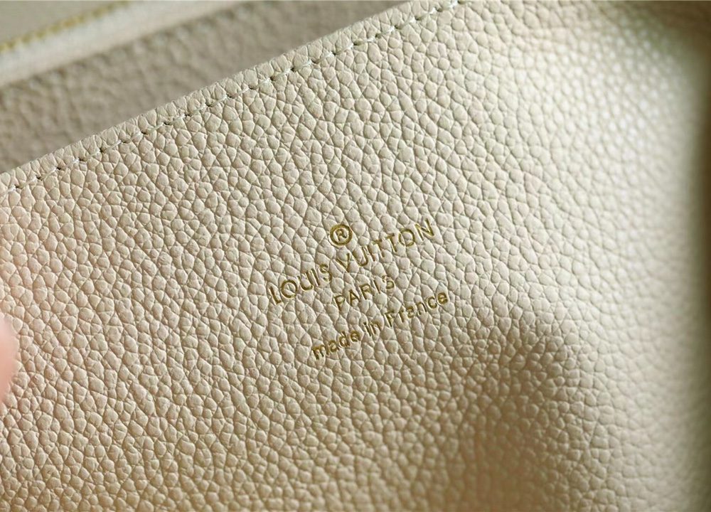 1:1 Replica Louis Vuitton Zippy Wallet Monogram Empreinte By The Pool Cream For Women, Women's Wallets 7.7in/19.5cm LV M80402