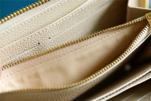 Louis Vuitton Zippy Wallet Monogram Empreinte By The Pool Cream For Women, Women's Wallets 7.7in/19.5cm LV M80402