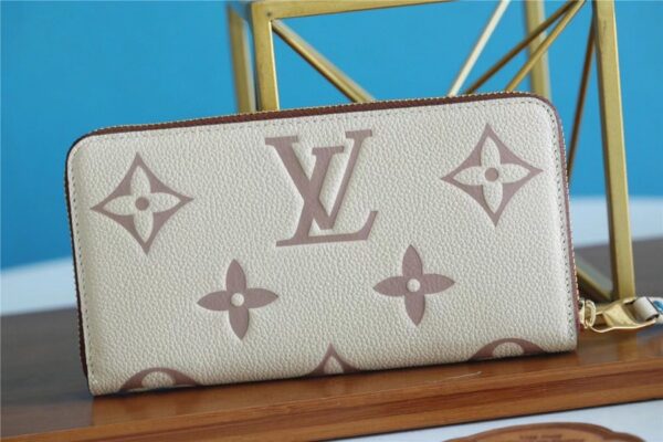 Louis Vuitton Zippy Wallet Monogram Empreinte By The Pool Grey For Women, Women's Wallets 7.7in/19.5cm LV 