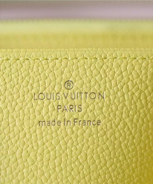 1:1 Replica Louis Vuitton Zippy Wallet Monogram Empreinte Pink / Beige / Yellow For Women, Women's Wallets 7.7n/19.5cm LV M81279