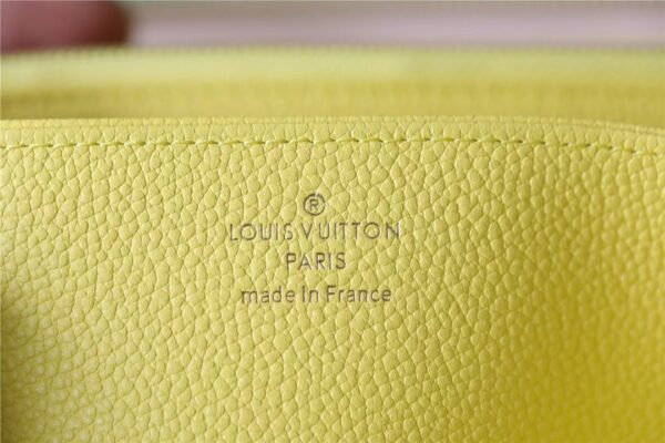 Louis Vuitton Zippy Wallet Monogram Empreinte Pink / Beige / Yellow For Women, Women's Wallets 7.7n/19.5cm LV M81279
