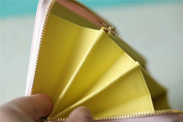 Louis Vuitton Zippy Wallet Monogram Empreinte Pink / Beige / Yellow For Women, Women's Wallets 7.7n/19.5cm LV M81279