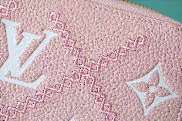 Louis Vuitton Zippy Wallet Monogram Empreinte Pink /White For Women, Women's Wallets 7.7in/19.5cm LV