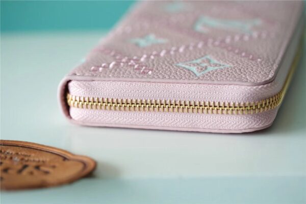 Louis Vuitton Zippy Wallet Monogram Empreinte Pink /White For Women, Women's Wallets 7.7in/19.5cm LV