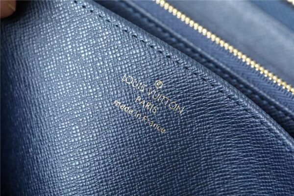 Louis Vuitton Zippy Wallet Monogram Jacquard Denim Navy Blue For Women, Women's Wallets 7.7in/19.5cm LV 