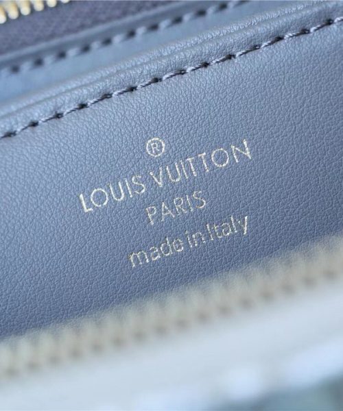 1:1 Replica Louis Vuitton Zippy Wallet Since 1854 Jacquard Canvas Ecru Blue For Women, Women's Wallets 7.7in/19.5cm LV