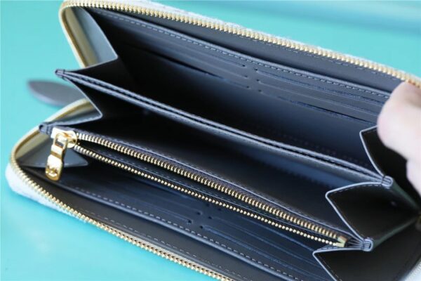 Louis Vuitton Zippy Wallet Since 1854 Jacquard Canvas Ecru Blue For Women, Women's Wallets 7.7in/19.5cm LV