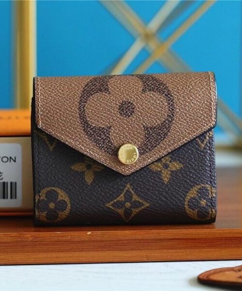 Louis Vuitton Zoe Wallet Monogram and Monogram Reverse Canvas For Women, Women's Wallets 3.7in/9.5cm LV M80725
