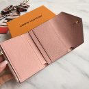 1:1 Replica Louis Vuitton Zoe Wallet Tourterelle Pink For Women, Women's Wallet 3.7in/9.5cm LV