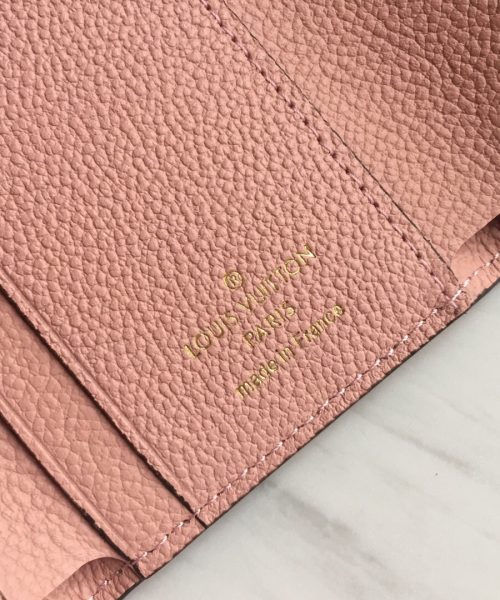 1:1 Replica Louis Vuitton Zoe Wallet Tourterelle Pink For Women, Women's Wallet 3.7in/9.5cm LV