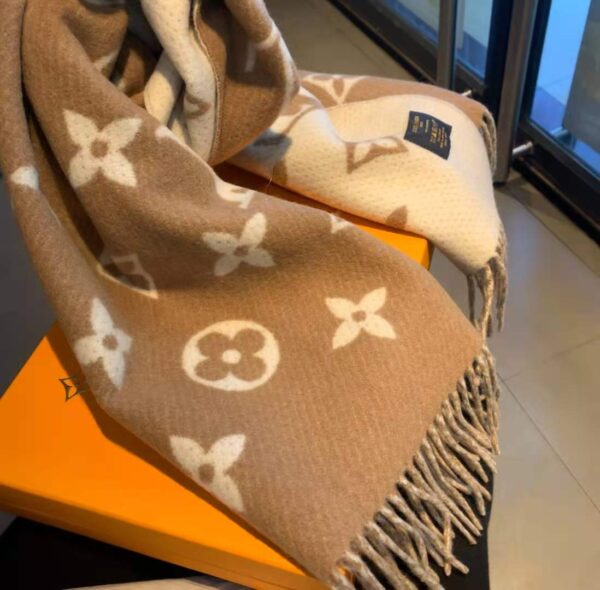 LV Essential Scarf Brown For Women M77728 