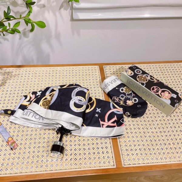LV Folding Umbrella Trunks Lags Black