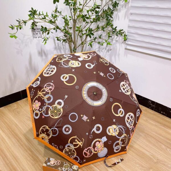 LV Folding Umbrella Trunks Lags Brown