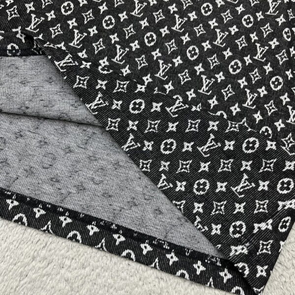LV Logo Circle Tunic Dress Black For Women