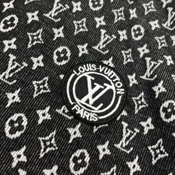 LV Logo Circle Tunic Dress Black For Women