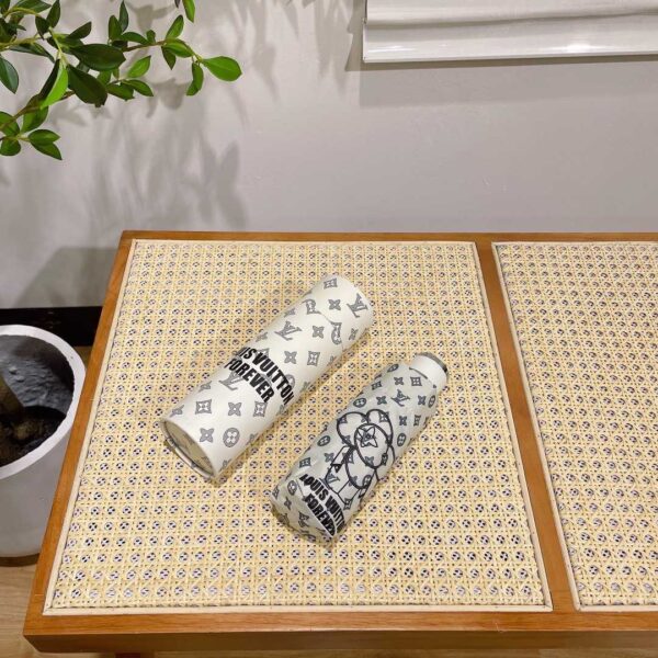 LV Monogram Confidential Folding Umbrella White