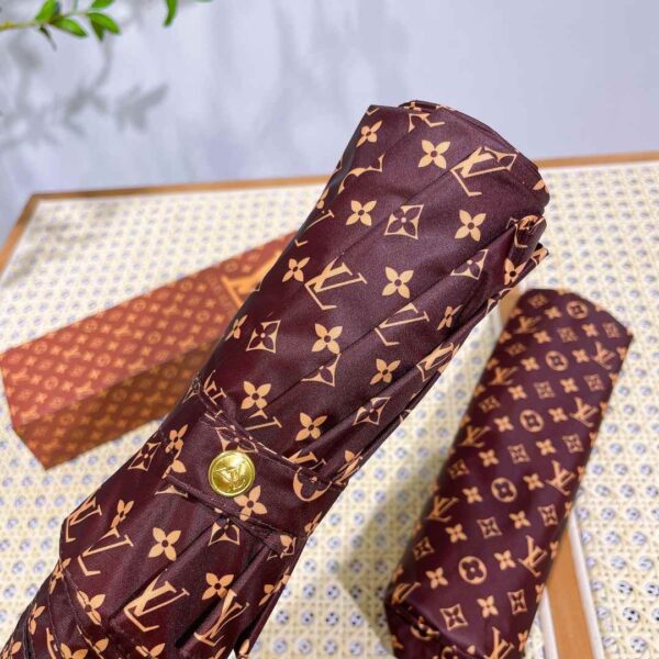 LV Monogram Folding Umbrella Brown