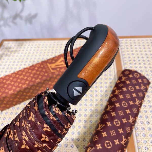 LV Monogram Folding Umbrella Brown