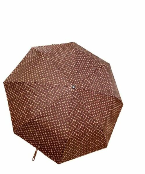 LV Monogram Folding Umbrella Brown