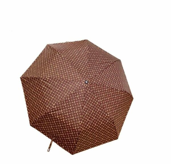 LV Monogram Folding Umbrella Brown