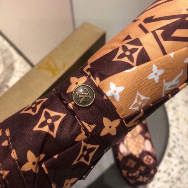 LV Monogram In Precious Rabbit Folding Umbrella Brown