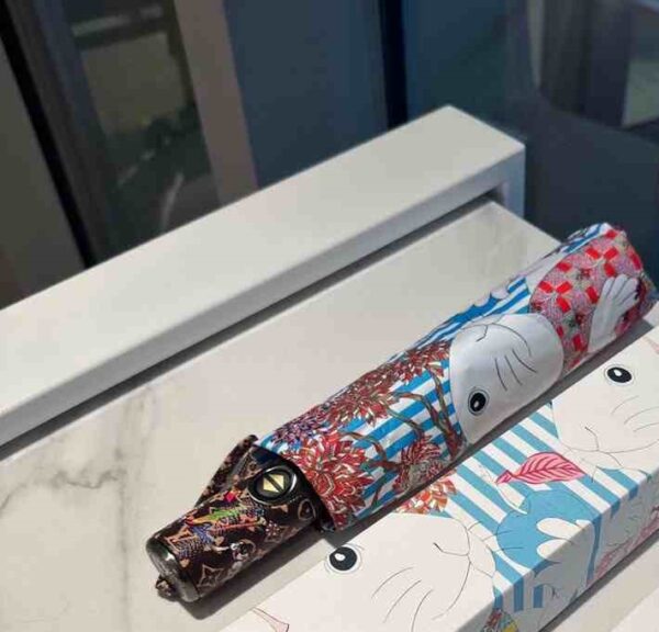 LV Monogram In Precious Rabbit Folding Umbrella Multicolor