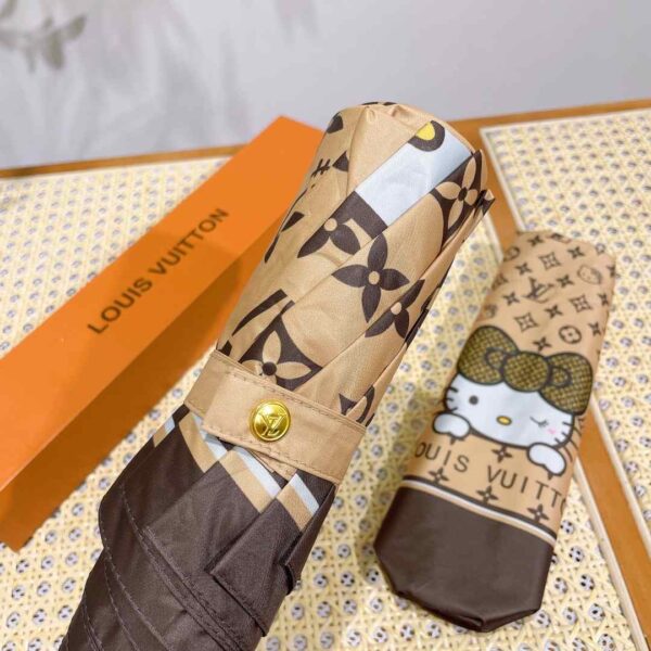 LV Monogram With Hello Kitty Folding Umbrella Beige