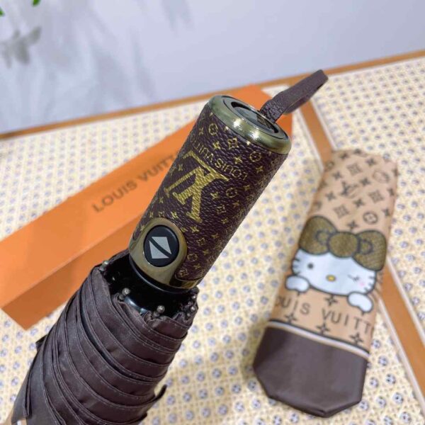 LV Monogram With Hello Kitty Folding Umbrella Beige