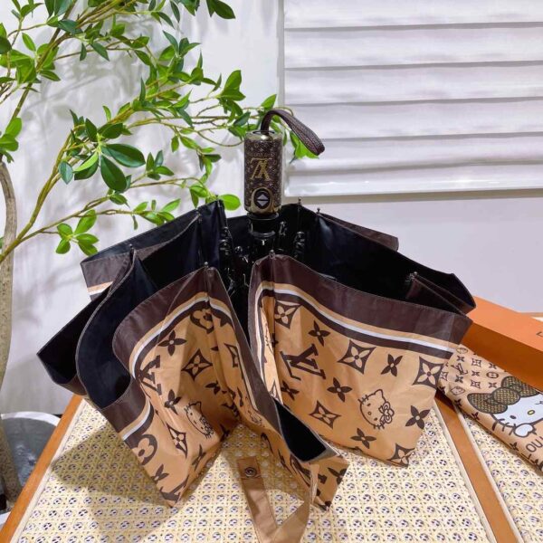 LV Monogram With Hello Kitty Folding Umbrella Beige