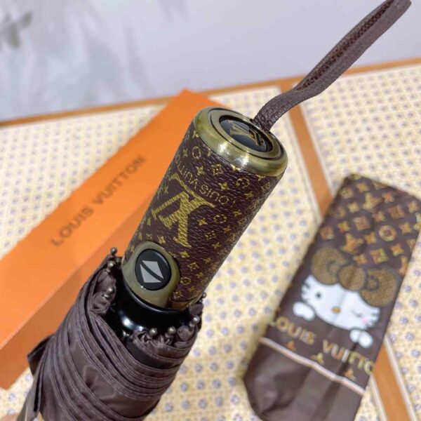 LV Monogram With Hello Kitty Folding Umbrella Brown