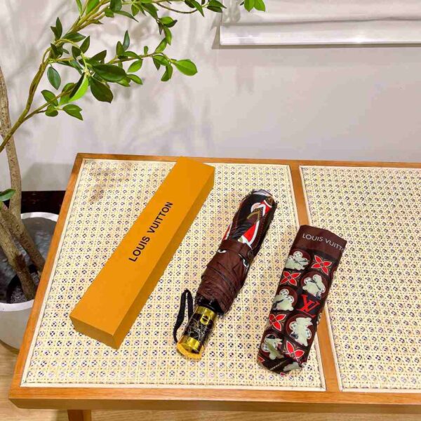 LV Precious Rabbit Folding Umbrella Brown