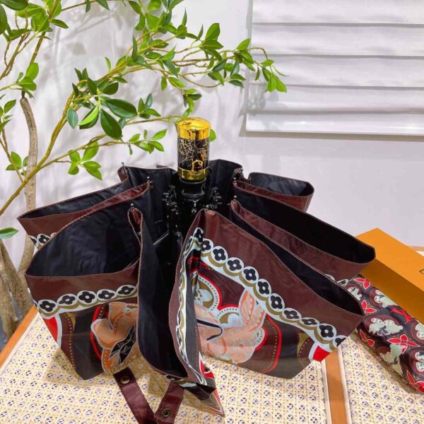 LV Precious Rabbit Folding Umbrella Brown