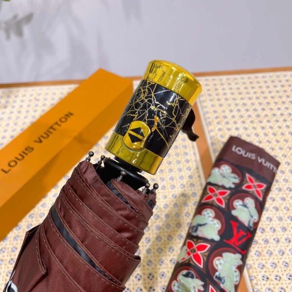 LV Precious Rabbit Folding Umbrella Brown