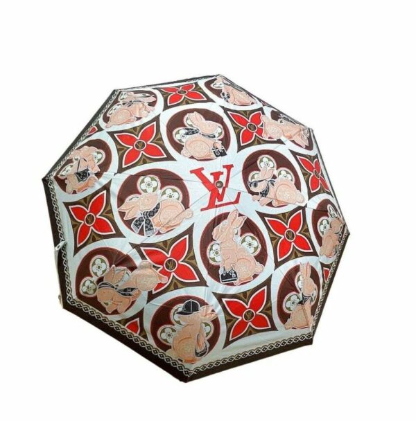 LV Precious Rabbit Folding Umbrella White